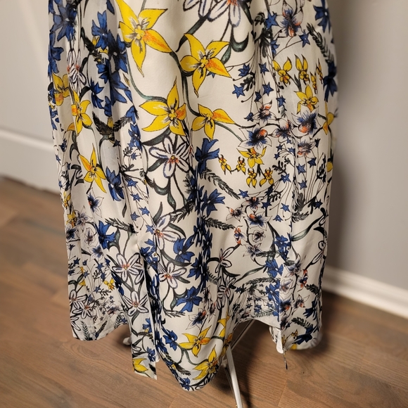 Whistles Bluebell Print Organza Dress Size 0 - Picture 5 of 9